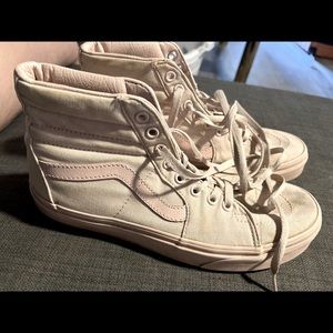 Blush Pink High Top Vans
